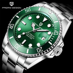 Luxury Sapphire Glass Men Automatic Watch 100m Waterproof Stainless Steel men mechanical