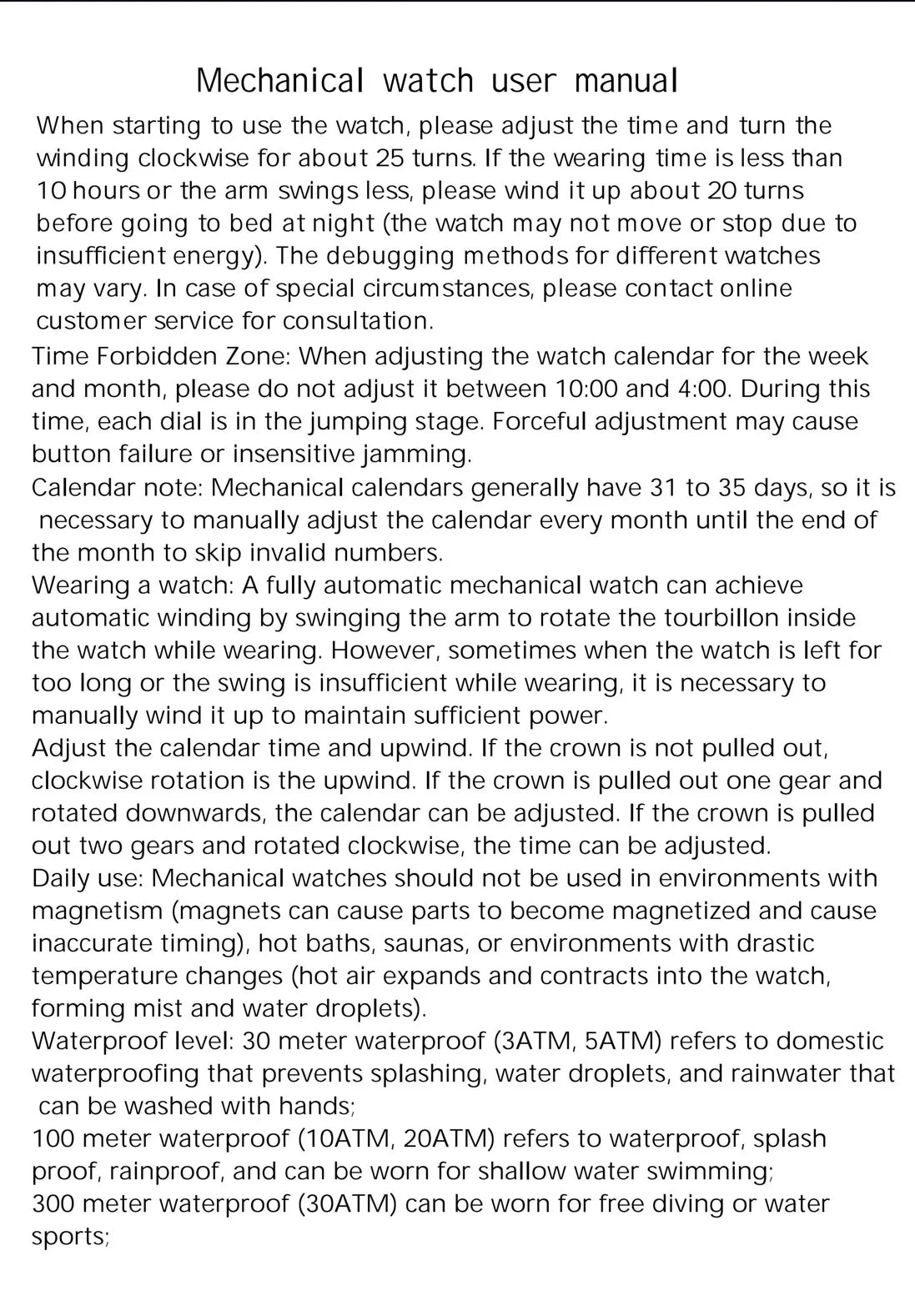 Man watch business Model Number: 8025P