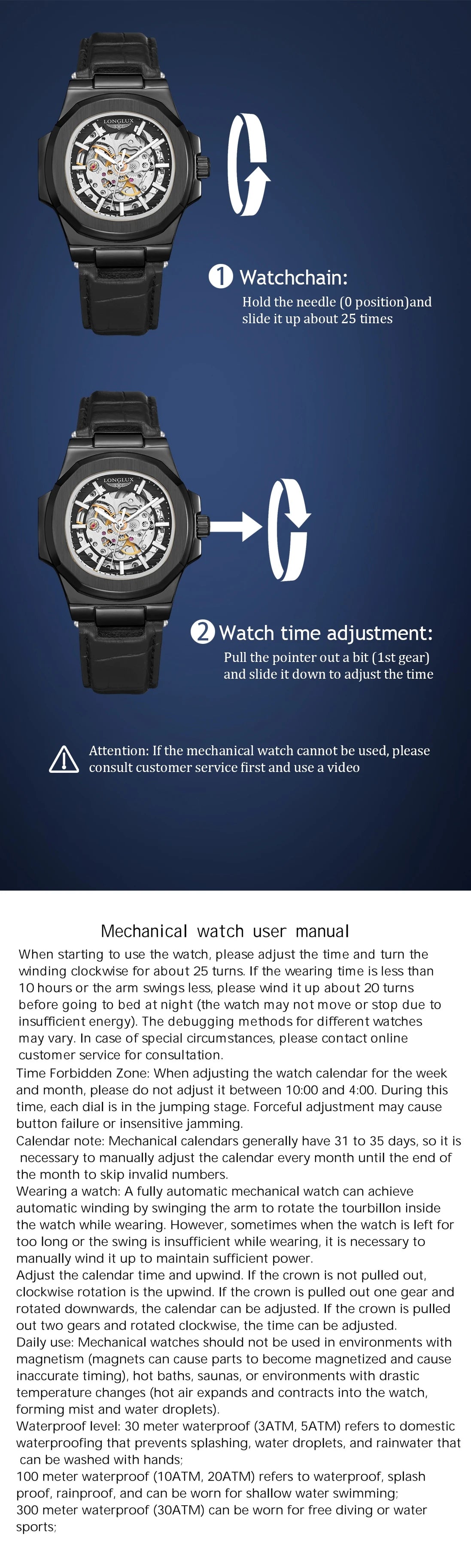 Mechanical wristwatch Model Number: 8057P